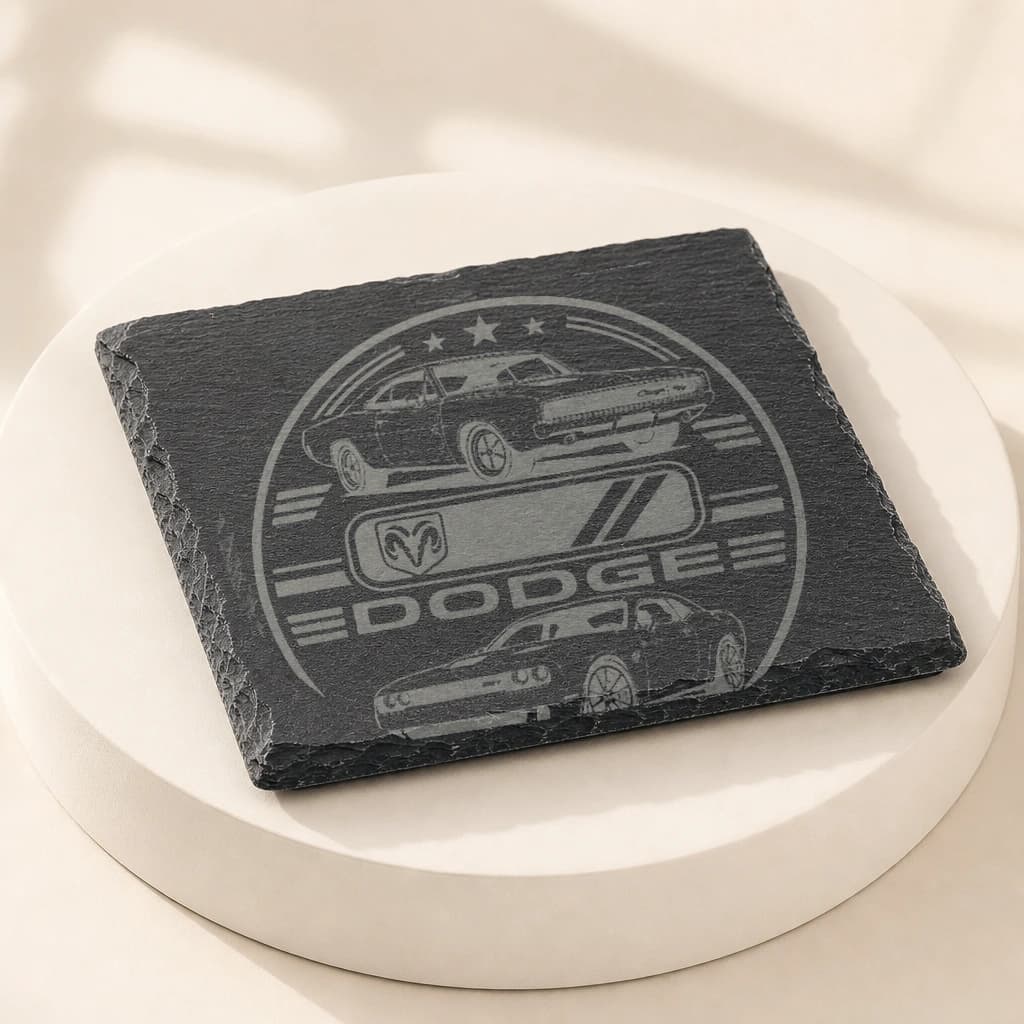 Dodge Slate Coasters