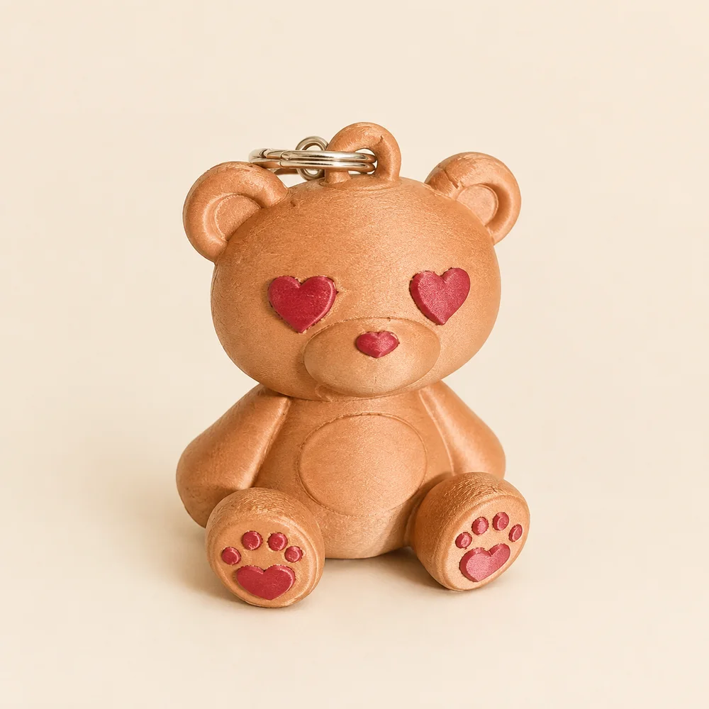 Heart Bear Keychain