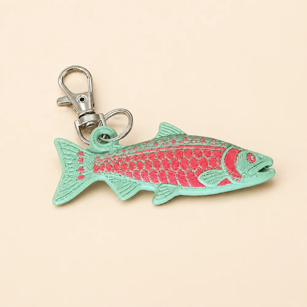 Salmon Keychain